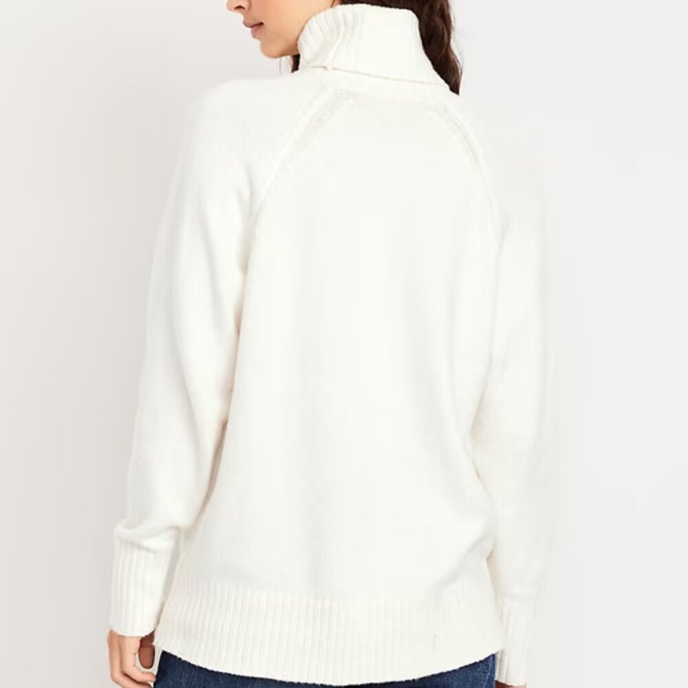 Old Navy Chalk Heather SoSoft Turtleneck Sweater/NWT/XL - Picture 2 of 15